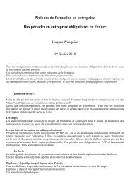 PÃ©riodes de formation en entreprise