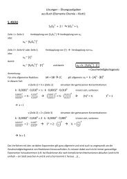 Lösungen zu einigen Aufgaben aus dem Chemie - Sonbart.eu