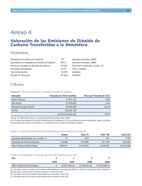 Análisis de costo beneficio de cuatro proyectos - Biblioteca Nacional ...