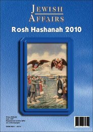 Rosh Hashanah 2010 - South African Jewish Board of Deputies
