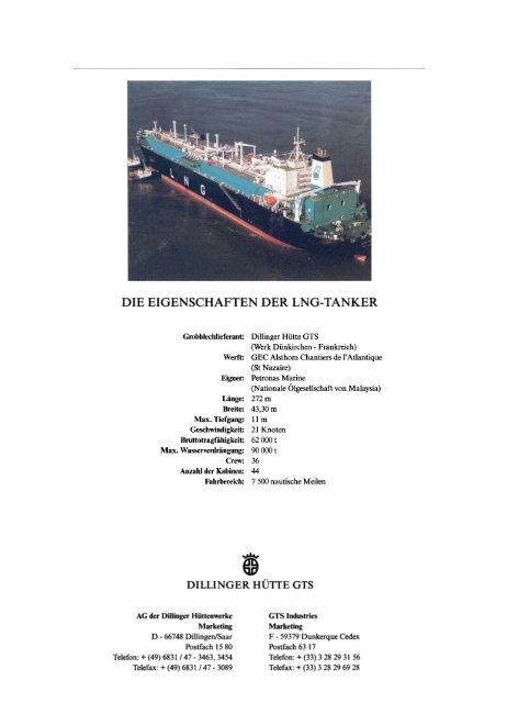 Die Petronas LNG Tanker - Dillinger Hütte GTS