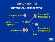 VIRAL HEPATITIS HISTORICAL PERSPECTIVE