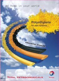Polyethylene for pipe systems - Total Refining & Chemicals