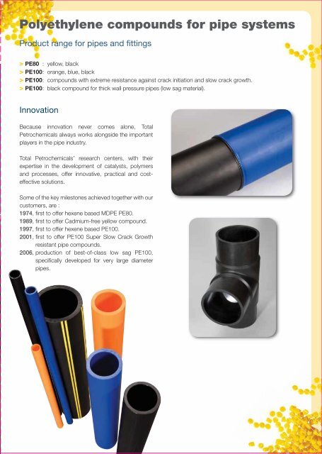 Polyethylene for pipe systems - Total Refining & Chemicals