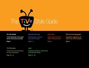 The Style Guide - TiVo