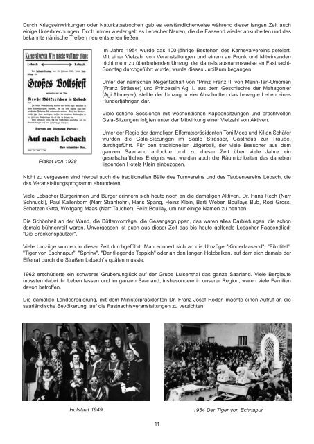 Programm im Jubiläumsjahr - Historischer Verein Lebach EV