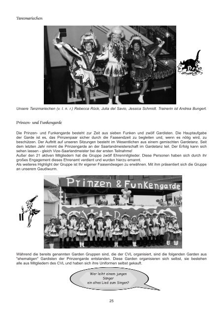 Programm im Jubiläumsjahr - Historischer Verein Lebach EV