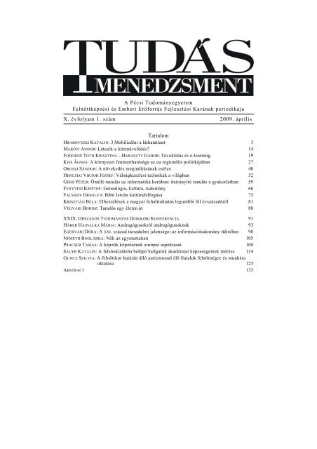 Web - PTE FelnÅttkÃ©pzÃ©si Ã©s Emberi ErÅforrÃ¡s FejlesztÃ©si Kar ...
