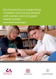 Good practice in supporting children and young people with autism ...