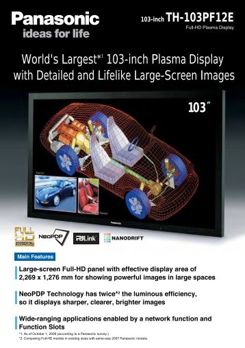 Panasonic 103 - Brochure - PSCo