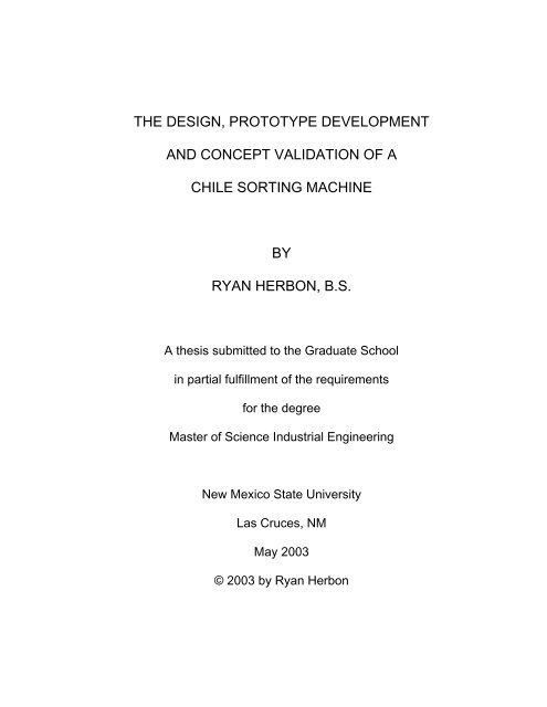 Design, Prototype Development and Concept Validation of