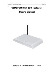 GSM&PSTN; FWT 8848 User's Mannual - Linksz.net