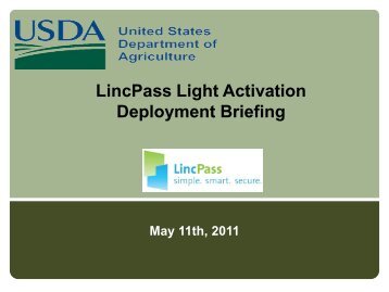 Light Activation - USDA HSPD-12 Information