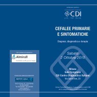 CEFALEE PRIMARIE E SINTOMATICHE - CDI