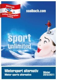 Wintersport alternativ - Saalbach