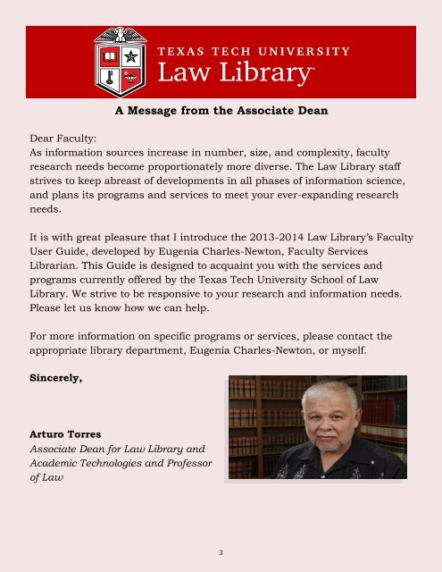 TTU Faculty - Texas Tech University School of Law