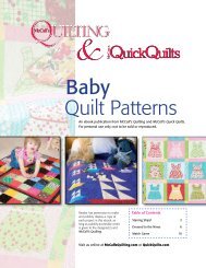 Baby Quilt Patterns - McCalls Quilting