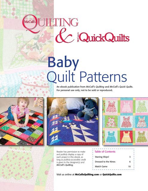Mccalls quillow pattern hot sale