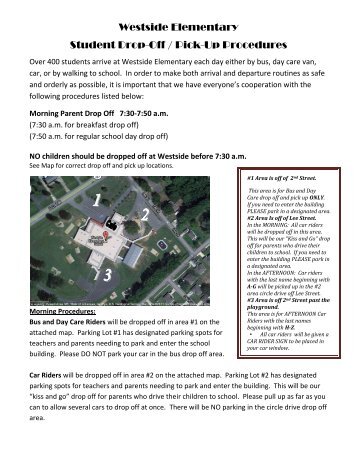 School At Fern Bluff Student Drop Off Pick Up And Campus Reminders Westside Elementary Student Drop Off Pick Up Procedures