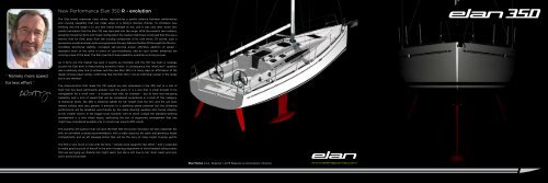 New Performance Elan 350 R - evolution - WNE Yachting