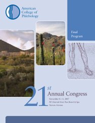 Annual Congress - American College of Phlebology