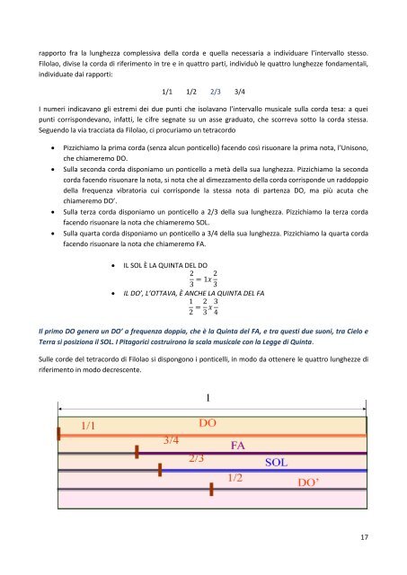 INSEGNAMENTO PITAGORICO ARMONIA - Istituto Cintamani