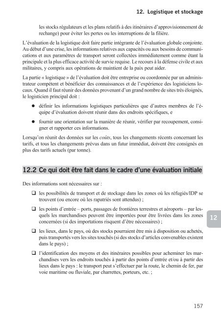 Directives pour mission d'Ã©valuation conjointe HCR/PAM