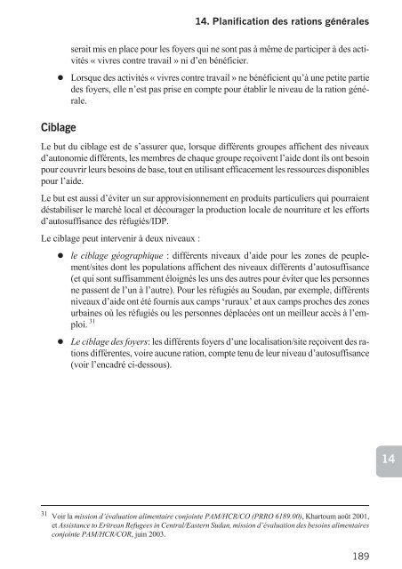 Directives pour mission d'Ã©valuation conjointe HCR/PAM