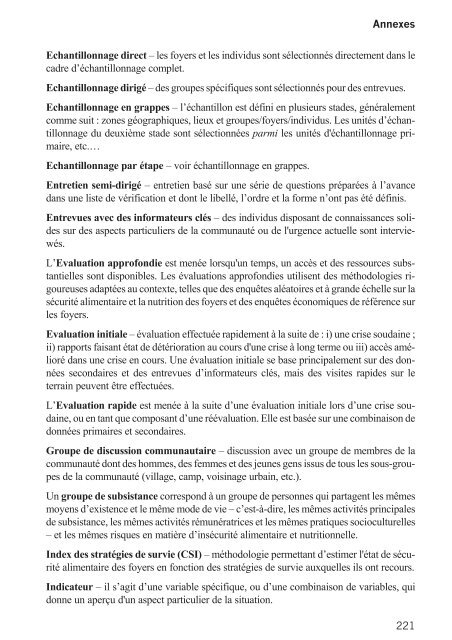 Directives pour mission d'Ã©valuation conjointe HCR/PAM