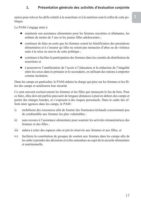 Directives pour mission d'Ã©valuation conjointe HCR/PAM