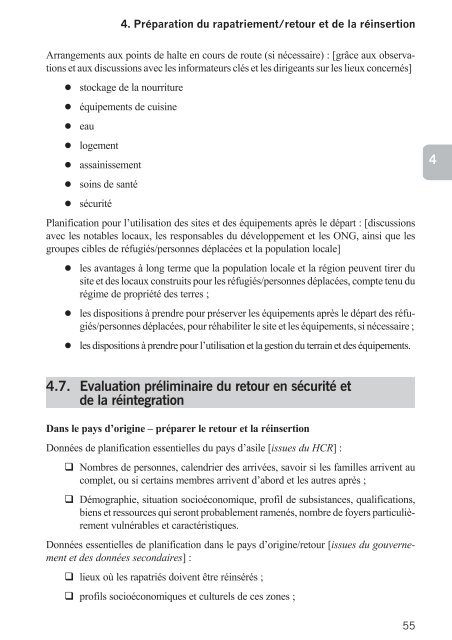 Directives pour mission d'Ã©valuation conjointe HCR/PAM