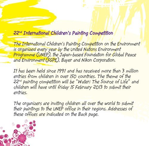 22ND International Children's Painting Competition