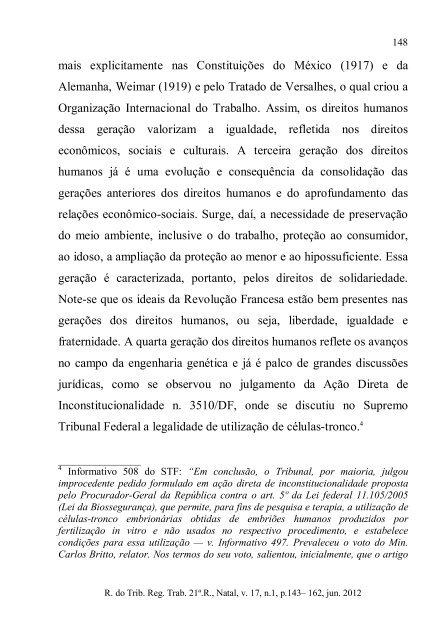 Revista do Tribunal Regional do Trabalho - 21Âª RegiÃ£o - RN