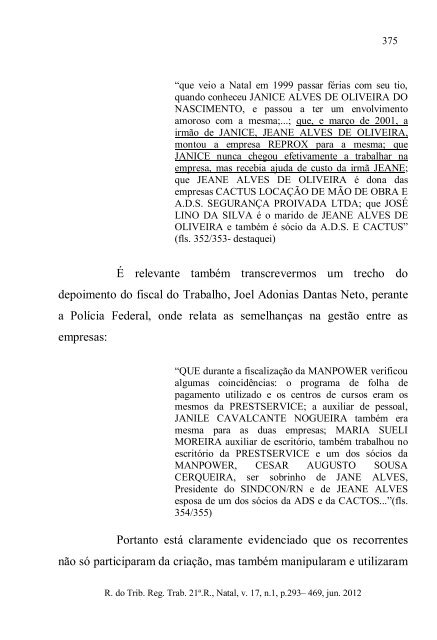 Revista do Tribunal Regional do Trabalho - 21Âª RegiÃ£o - RN