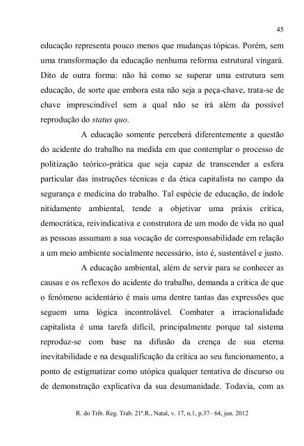 Revista do Tribunal Regional do Trabalho - 21Âª RegiÃ£o - RN