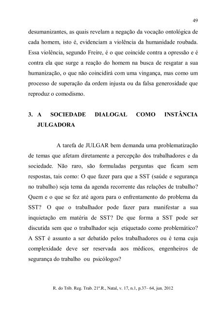 Revista do Tribunal Regional do Trabalho - 21Âª RegiÃ£o - RN