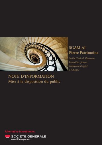 SGAM AI Pierre Patrimoine NOTE D'INFORMATION Mise Ã  la ...