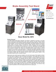 Brake Assembly Test Stand