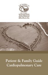 Patient & Family Guide Cardiopulmonary Care - Hospice of the ...
