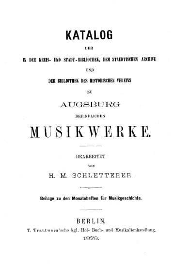 MUSIKWERKE.