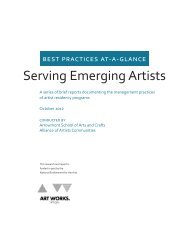 Serving Emerging Artists - Arrowmont School of Arts and Crafts