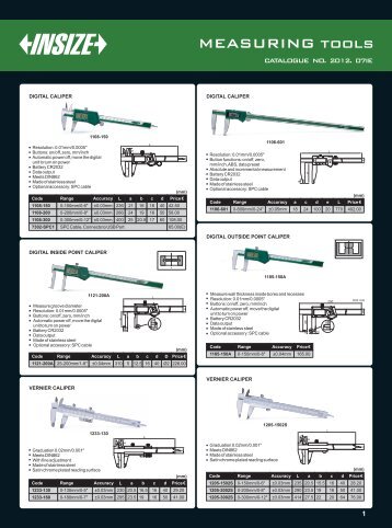 Insize Pricelist July 2012.pdf - Bellscott.ie