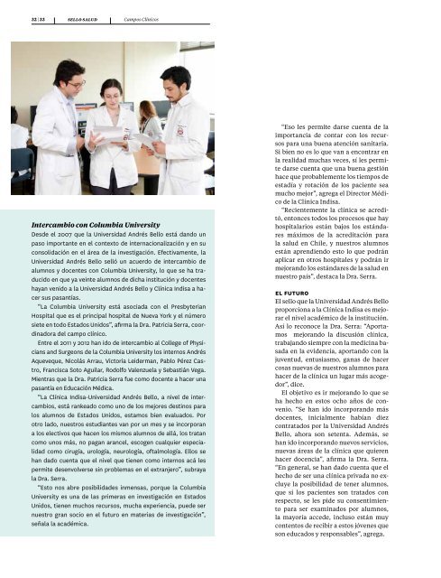 Revista Sello y Salud N°2 - Universidad Andrés Bello