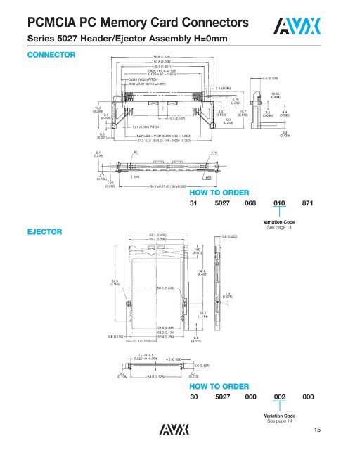 ELCO Memory Card Connectors