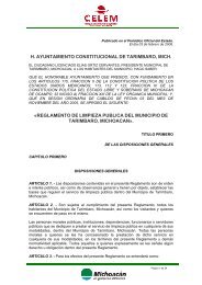 h. ayuntamiento constitucional de tarimbaro, mich ... - MichoacÃ¡n