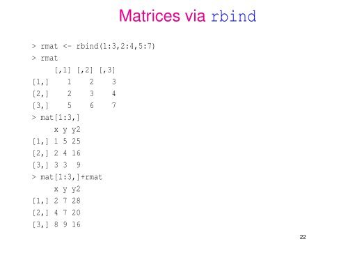 Introductory Slides for R - Statistics