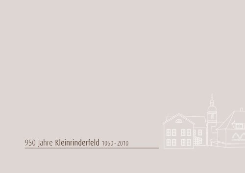 950 Jahre Kleinrinderfeld 1060 - 2010 Festschrift - Gemeinde ...