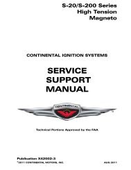 Service Support Manual - Teledyne Continental Motors