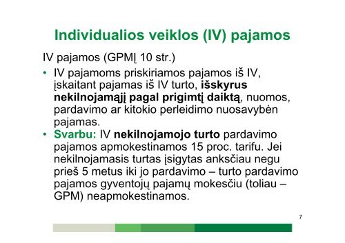 Individualios veiklos leidžiami atskaitymai - Tax.lt