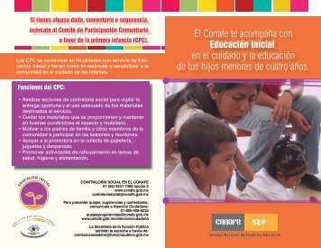 DÃ­ptico de EducaciÃ³n Inicial del Conafe - conafe.edu.mx